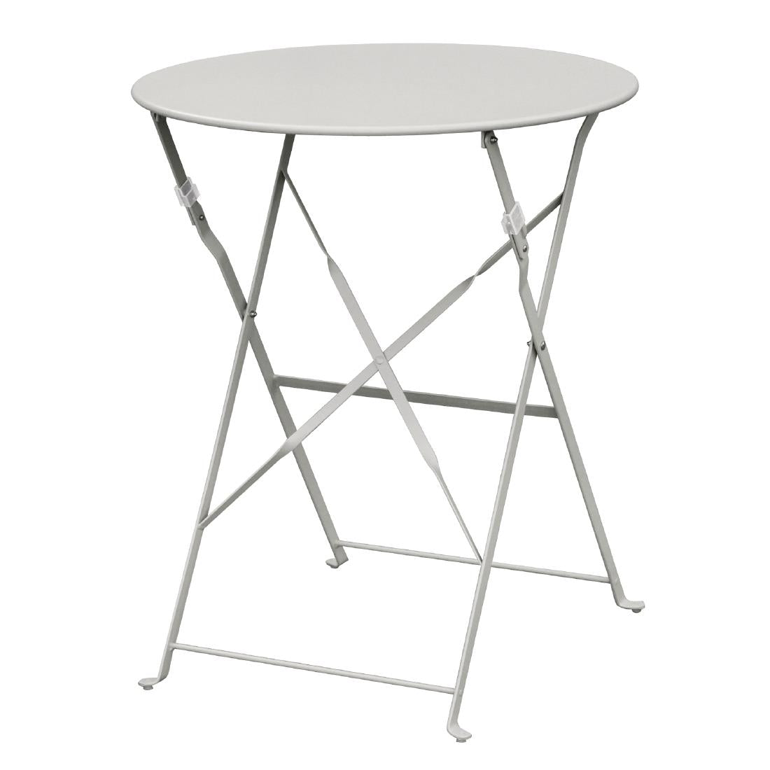 GH556 Bolero ronde stalen opklapbare tafel grijs 59,5cm