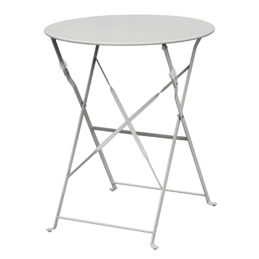 GH556 Bolero ronde stalen opklapbare tafel grijs 59,5cm