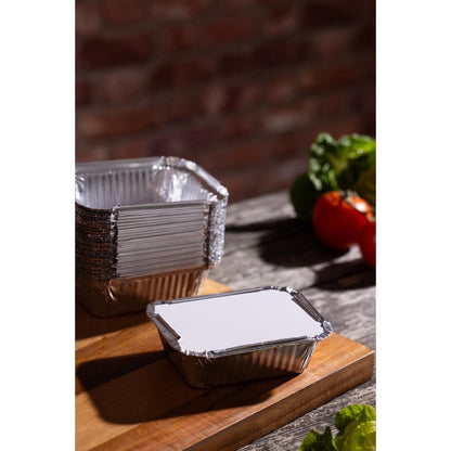 DZ891 Fiesta Recyclebare Papieren Deksels Voor Foliecontainers Van 250ml (1000 stuks)