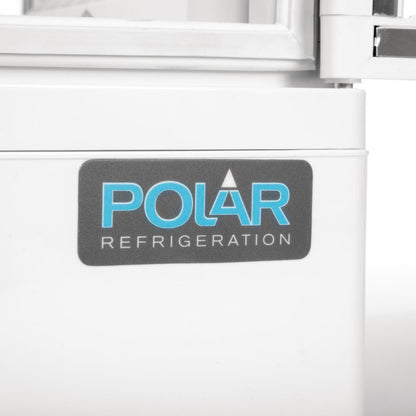CB507 Polar C-serie koelvitrine met gebogen deuren 86L wit