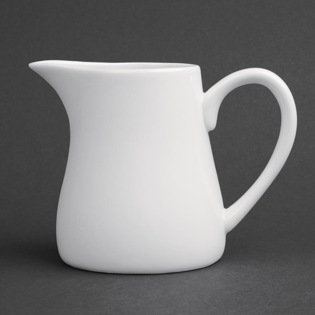 U820 Olympia Whiteware melkkannetjes met handvat 21,2cl (6 stuks)