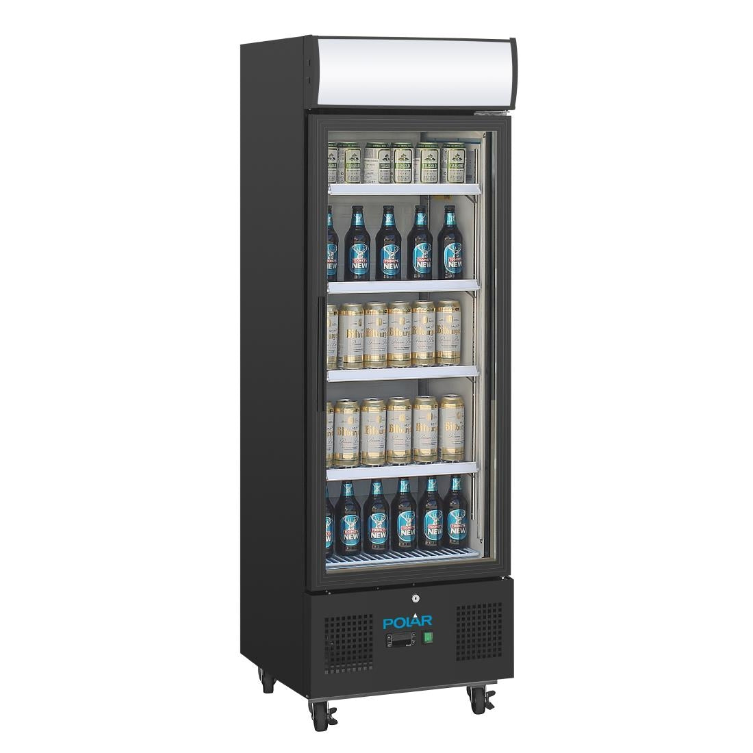 GH426 Polar G-Series Rechtopstaande Display Koeling 218Ltr Zwart