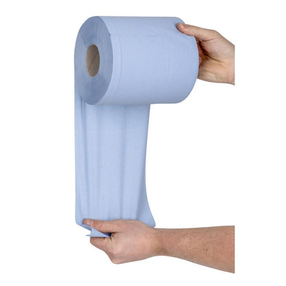 DL921 Jantex centrefeed 2-laags handdoekrollen blauw 120m (6 stuks)