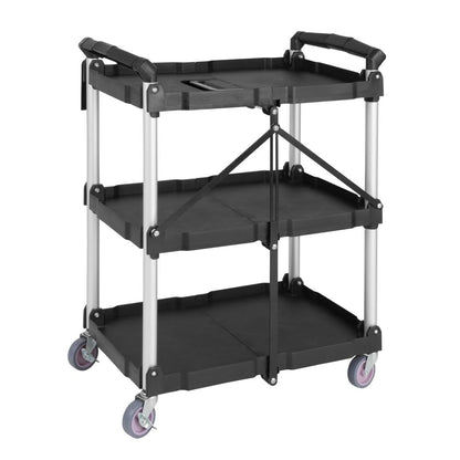 CK113 Vogue 3-Laags Opvouwbare Trolley Zwart Klein