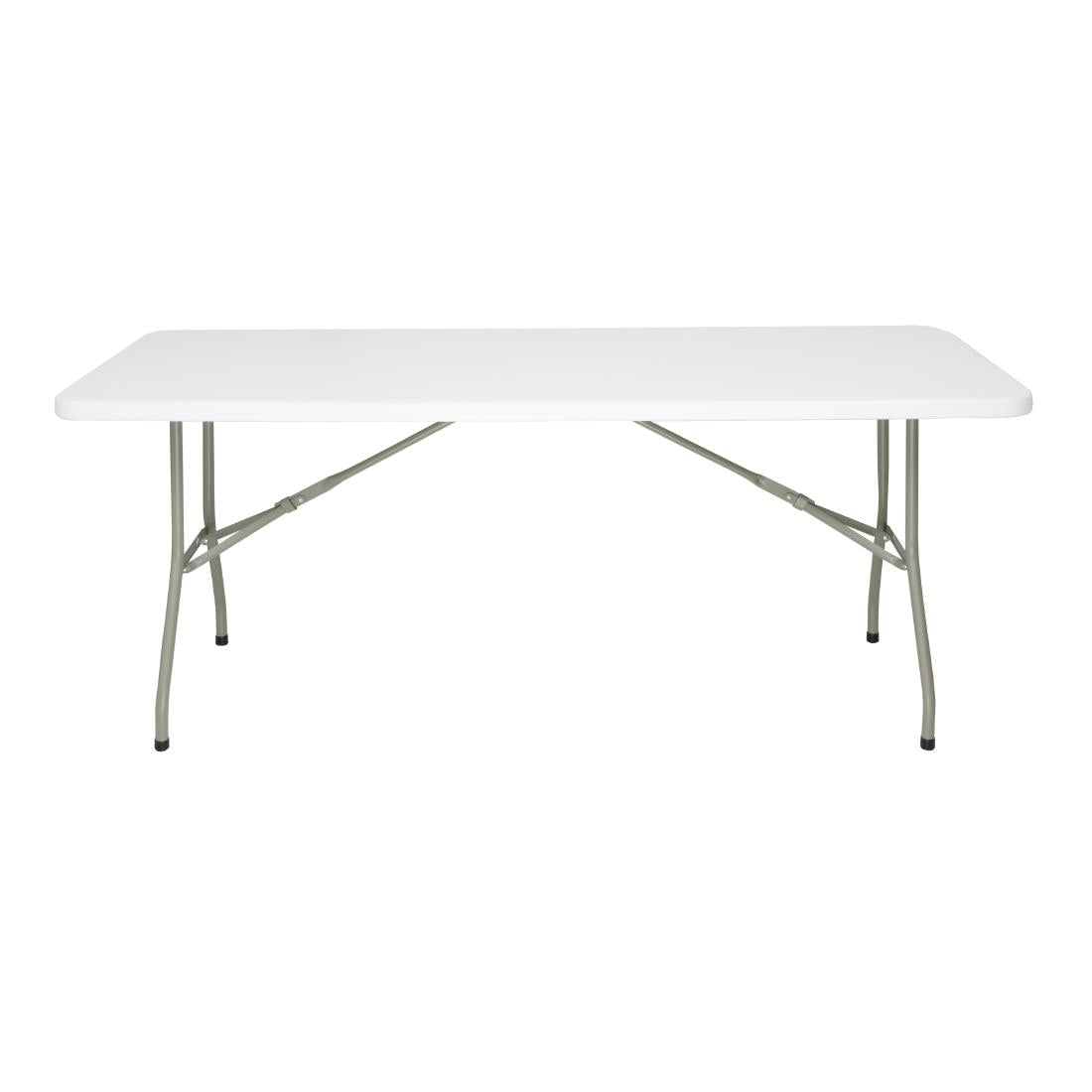 UU579 Bolero Opvouwbare Rechthoekige Tafel 6ft Wit