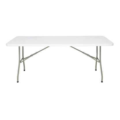 UU579 Bolero Opvouwbare Rechthoekige Tafel 6ft Wit