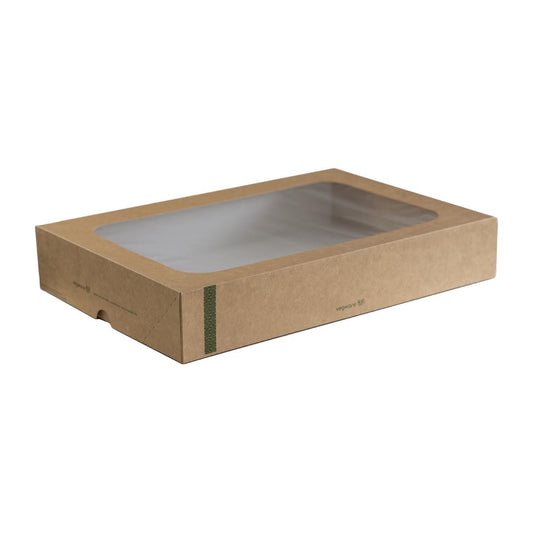 FD387 Vegware composteerbare sandwichboxen met deksel groot (25 stuks)