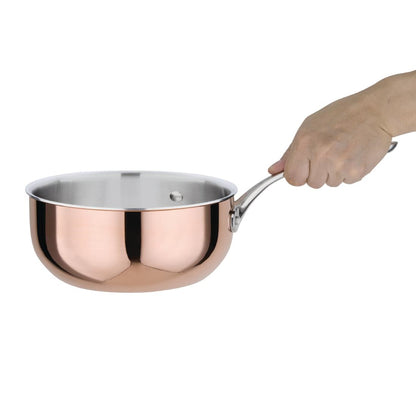 CM677 Vogue Triwall koperen inductie sauteuse conisch 20cm