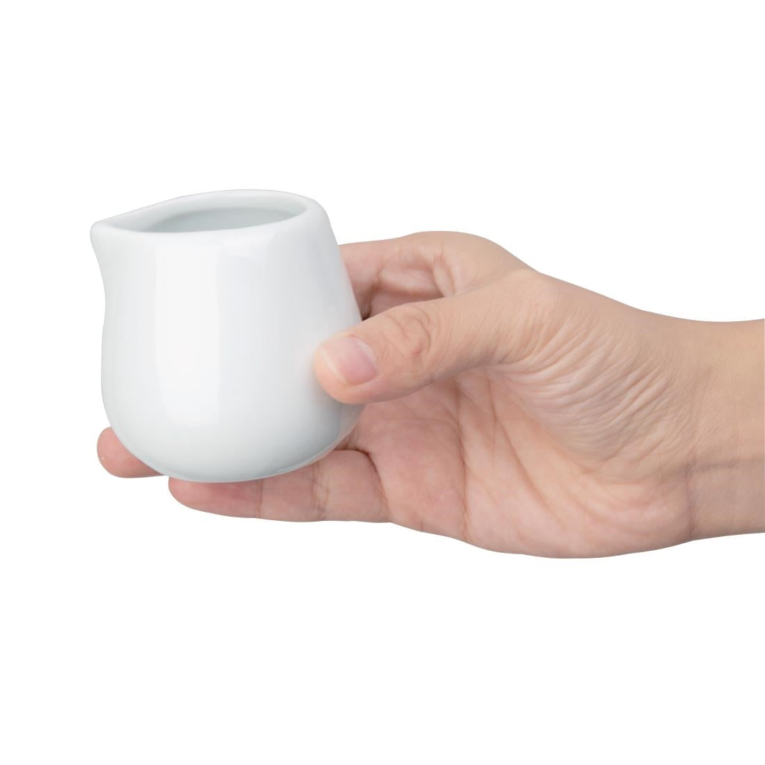 C204 Olympia Whiteware melkkannetjes 8,5cl (12 stuks)