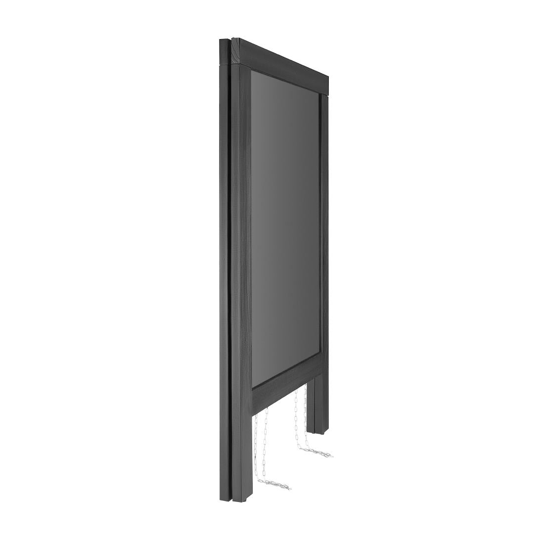 CU992 Olympia stoepplank zwart houten frame 500x850mm