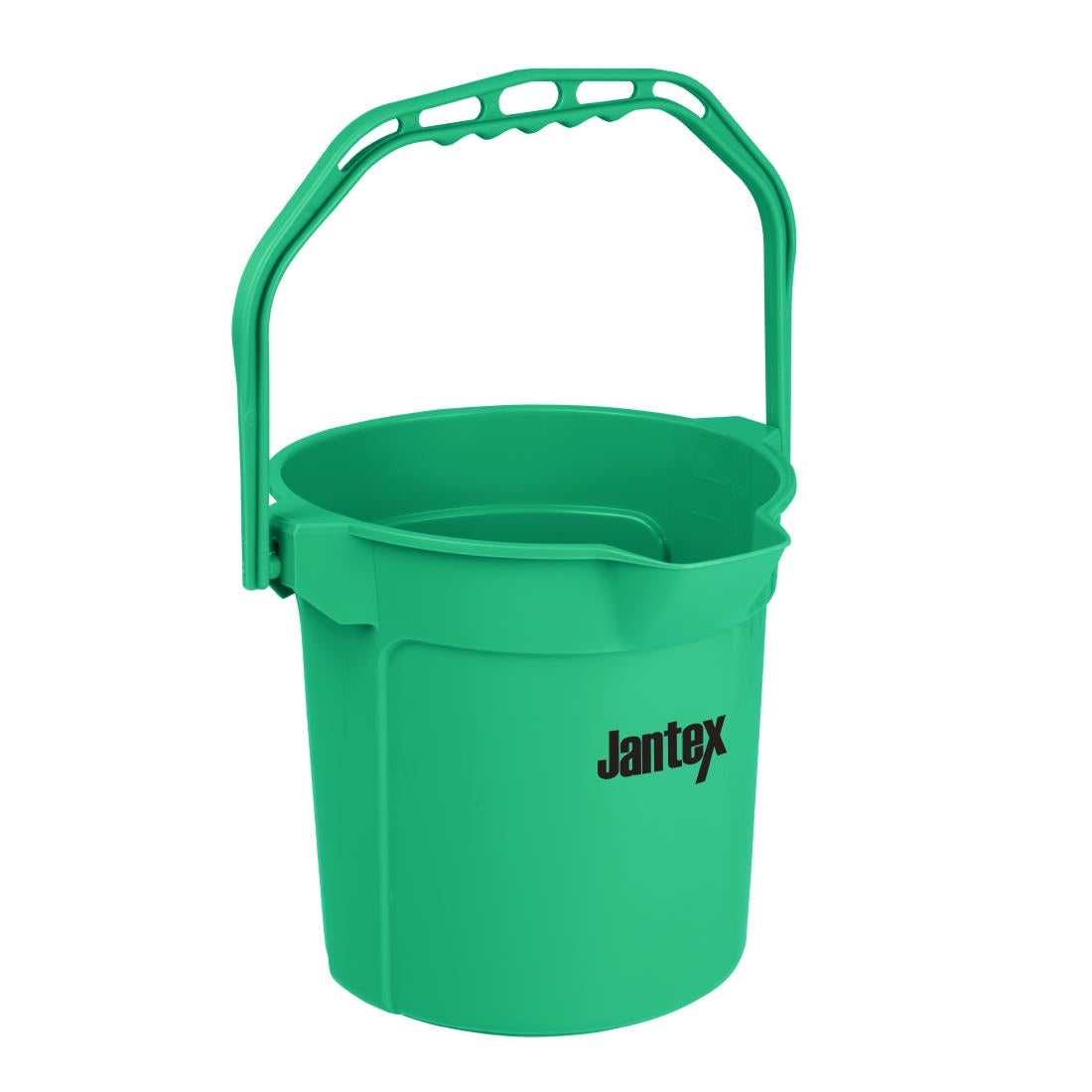 FU833 Jantex Groene Maatemmer Met Schenktuit 10Ltr