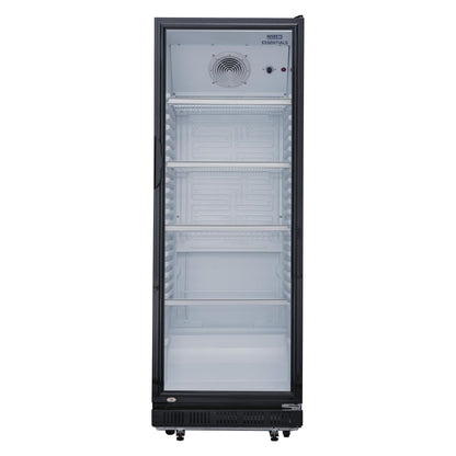 DG280 Nisbets Essentials vrijstaande displaykoeling zwart 346Ltr
