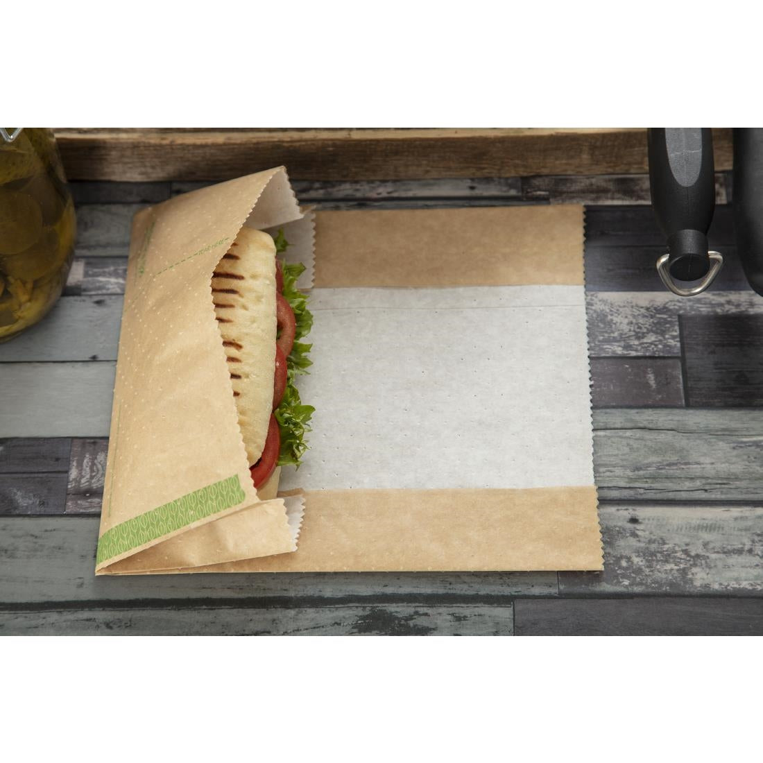 GH019 Vegware paninizakjes composteerbaar (500 stuks)