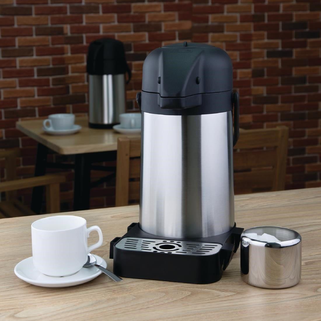 DL163 Olympia RVS pomp thermoskan 1,9Ltr