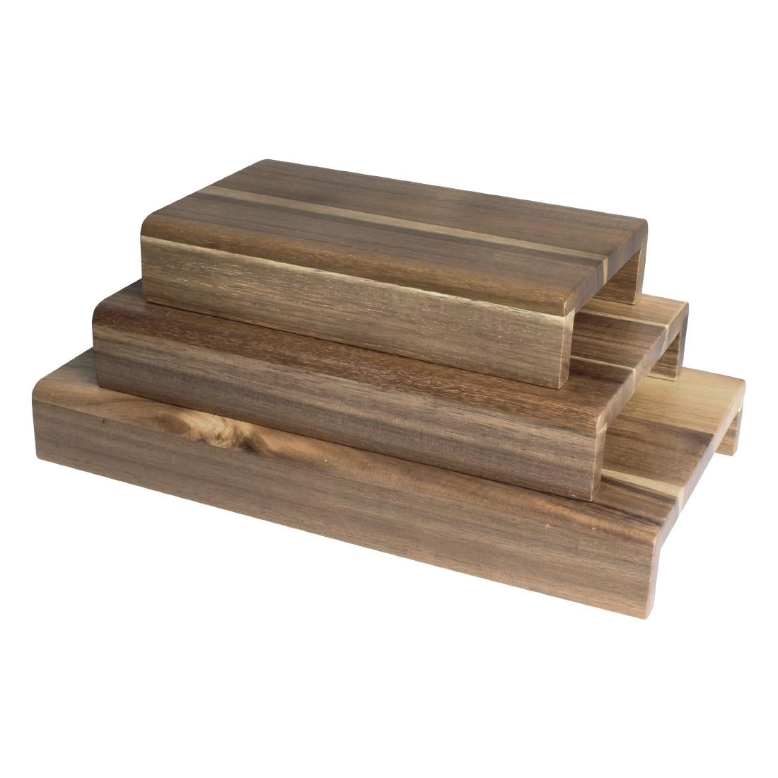 CP697 Olympia FSC acaciahouten set van 3 verhogers (3 Stuks)