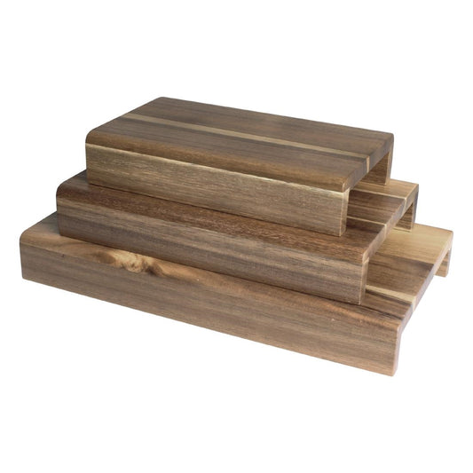 CP697 Olympia FSC acaciahouten set van 3 verhogers (3 Stuks)