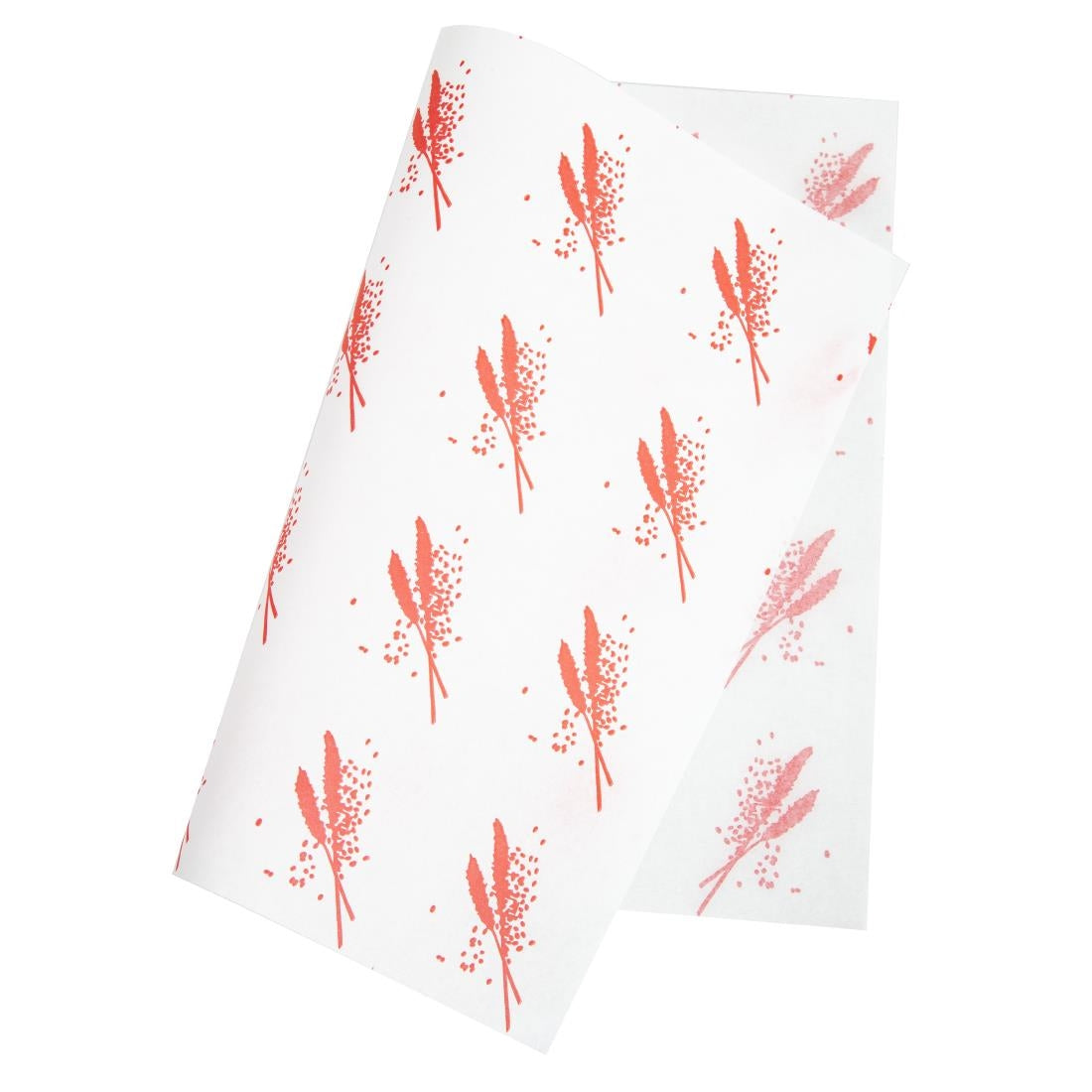 GH036 Vetvrij hamburger papier rood (1000 stuks)