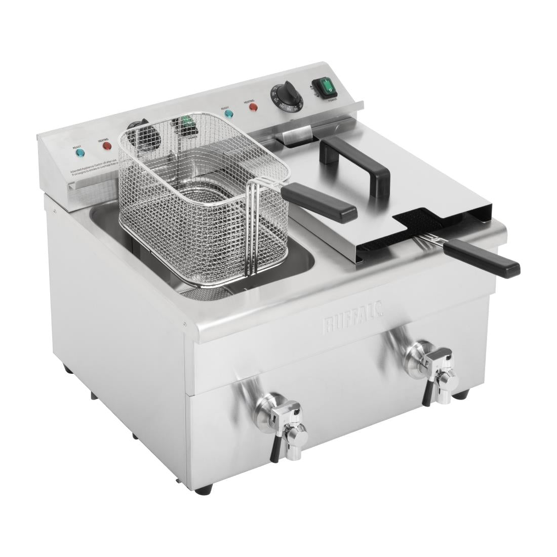 CT012 Buffalo dubbele inductie friteuse 2x 3000W