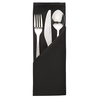 HB561 Mitre Essentials Ocassions servet zwart 51x51cm (10 stuks)