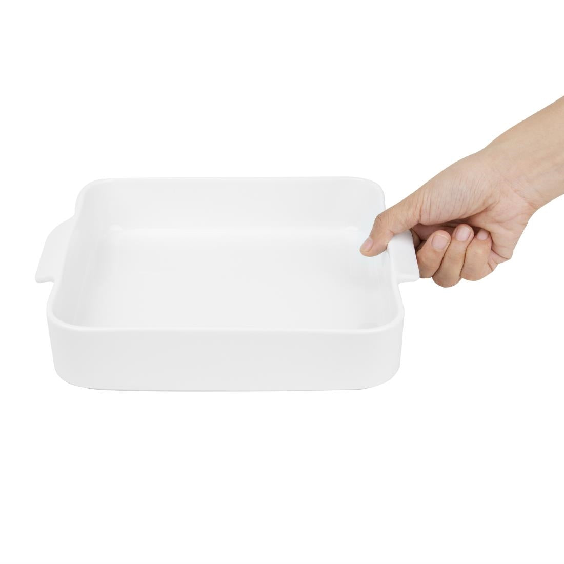 DX386 Olympia Whiteware Vierkante Braadslee 260x225X50mm (2 stuks)