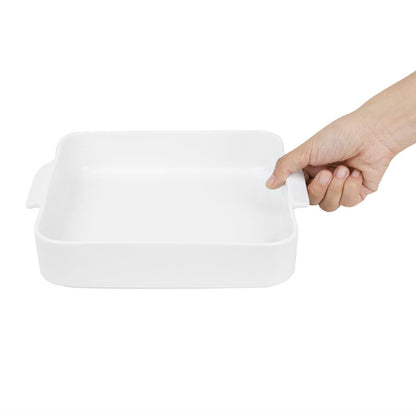 DX386 Olympia Whiteware Vierkante Braadslee 260x225X50mm (2 stuks)