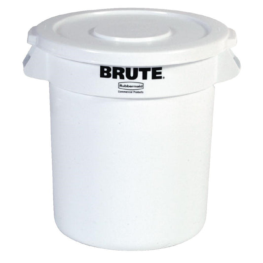 L653 Rubbermaid Brute ronde container wit 121,1Ltr