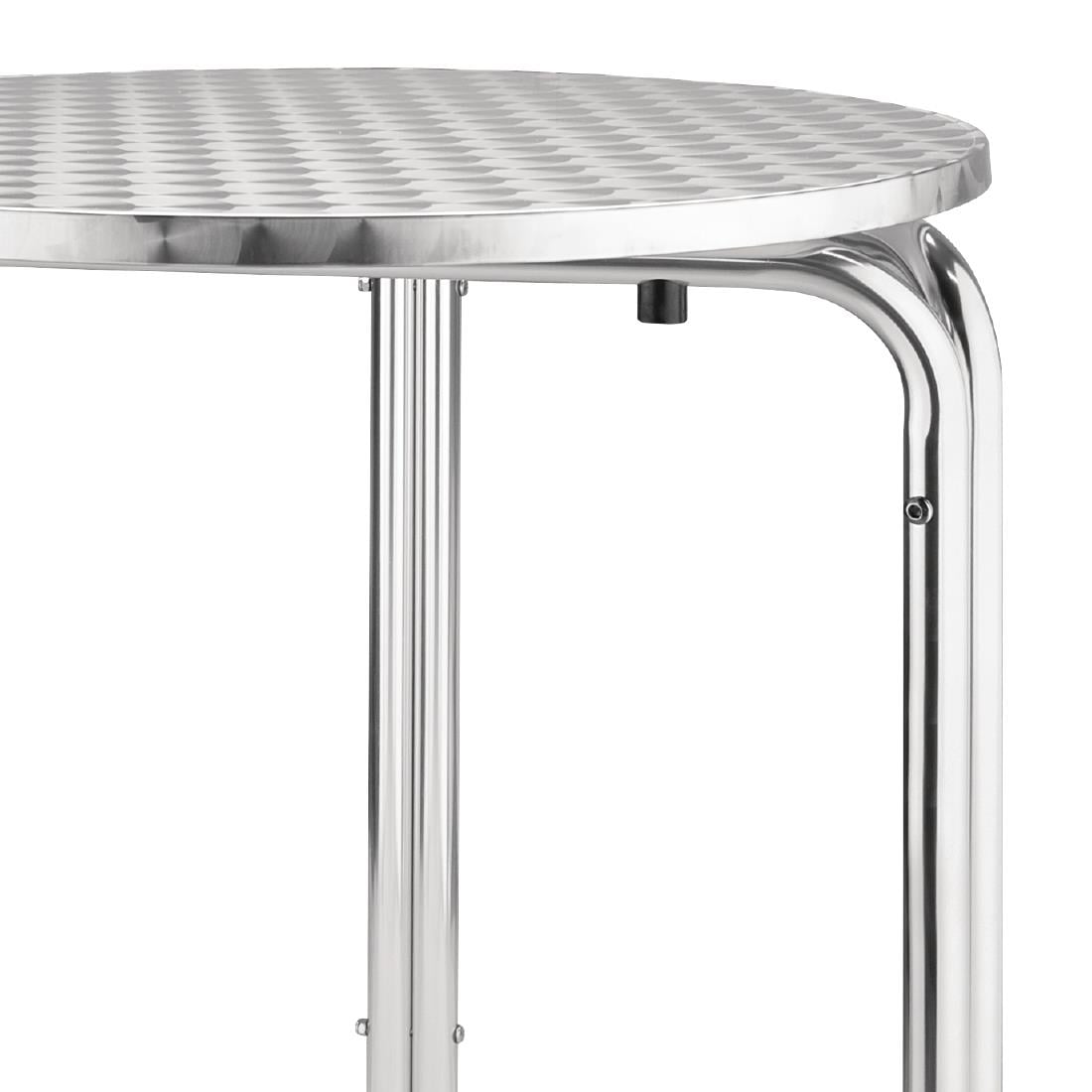 U431 Bolero ronde stapelbare RVS tafel 60cm
