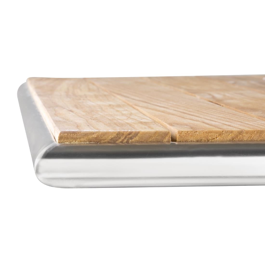 CG835 Bolero vierkante terrastafel met essenhouten blad 70cm