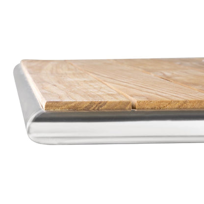 CG835 Bolero vierkante terrastafel met essenhouten blad 70cm