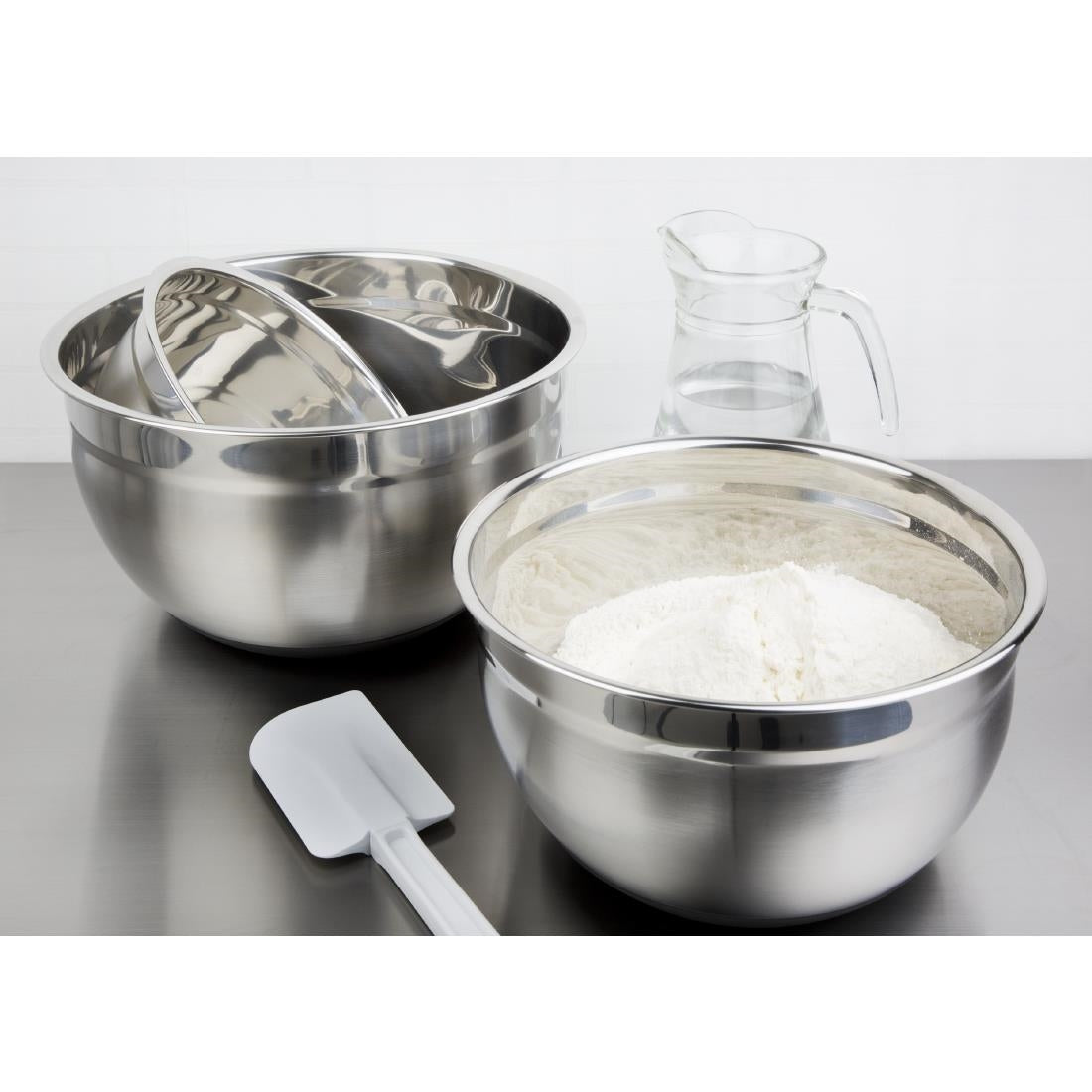 GG022 Vogue RVS kom met siliconen bodem 5Ltr
