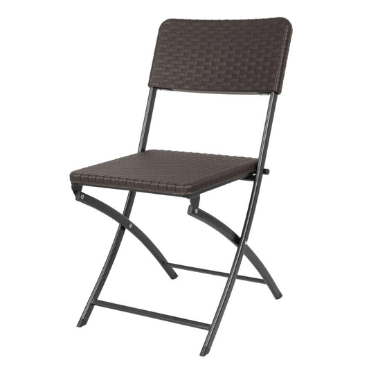 HS558 Bolero Rattan Klapstoelen Bruin (2 stuks)