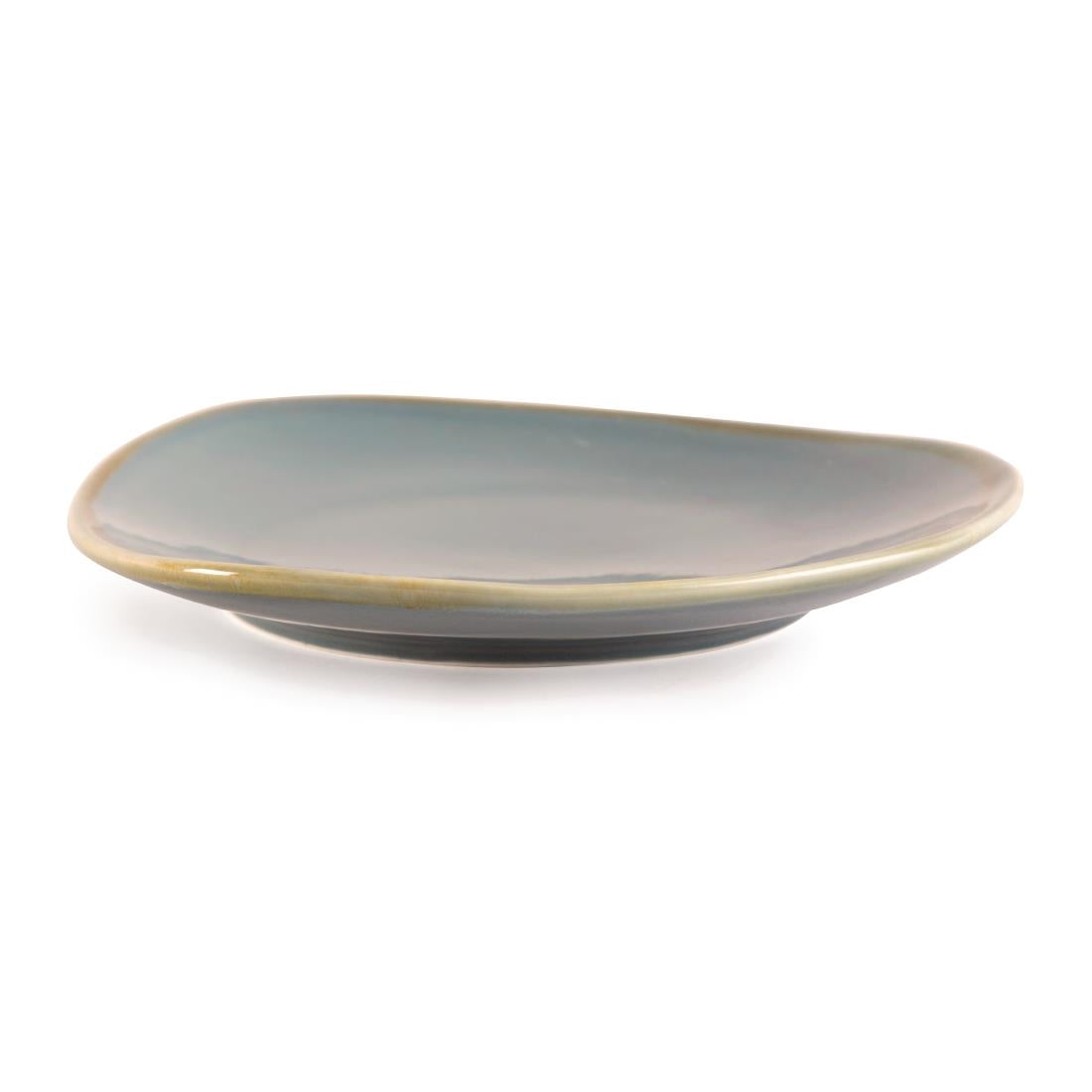 GP342 Olympia Kiln Driehoekige Borden Blauw 23cm (6 Stuks)