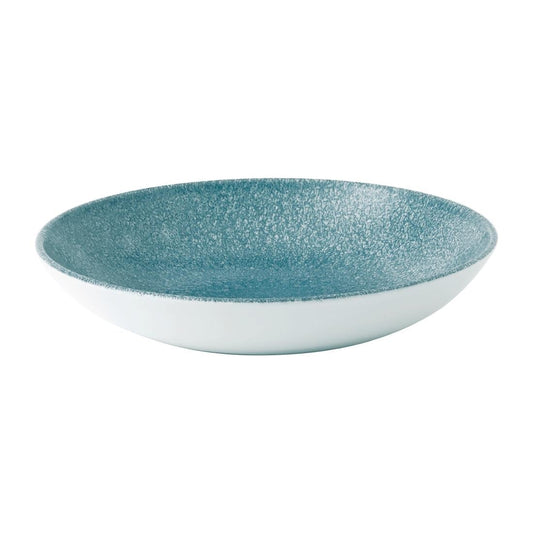 DE889 Churchill Raku Topaz Blue Evolve Coupe Kom 18.4cm (12 stuks)