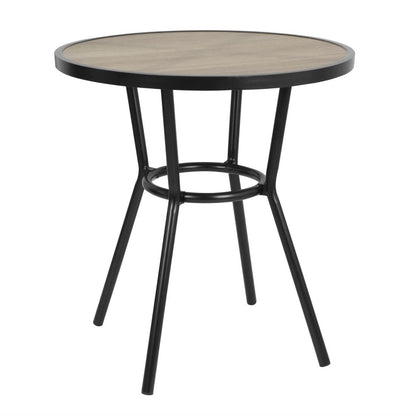 DX986 Bolero Marston Ronde Buitentafel Zwart 700mm
