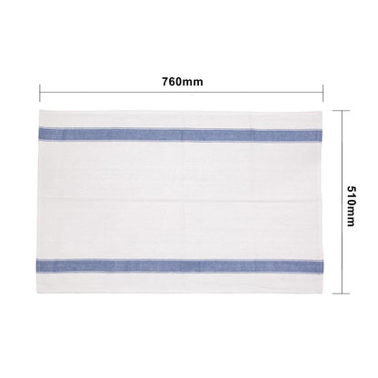 E918 Vogue zware kwaliteit polykatoen theedoek blauw 76 x 51cm