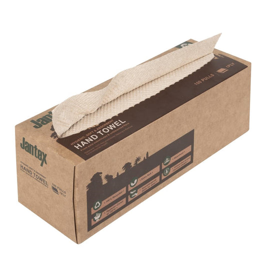 HY595 Jantex Green 100% Gerecycled Handdoek 1Ltraag 100 Vel 36 stuks