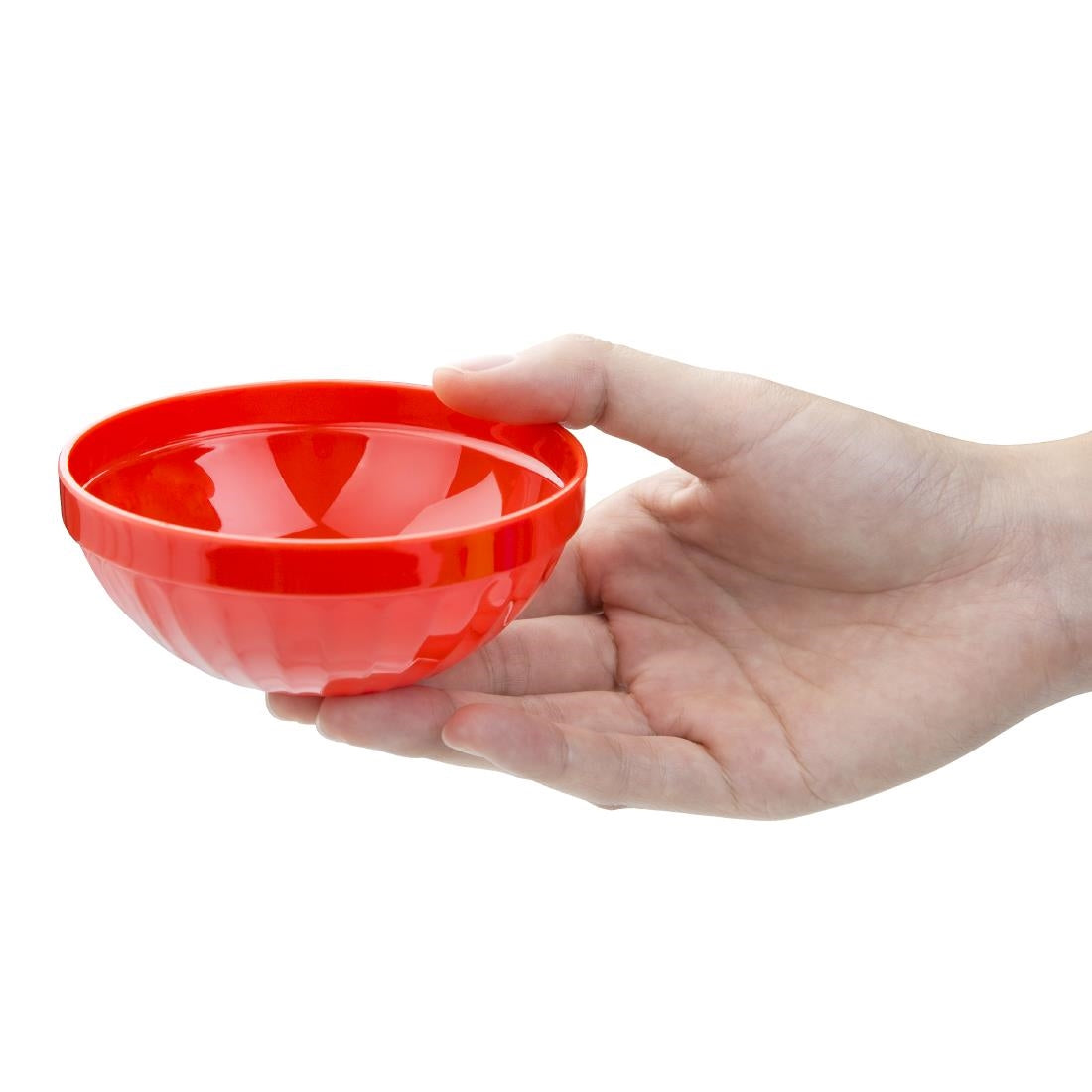 CE277 Olympia Kristallon polycarbonaat fruitschaaltjes rood (12 stuks)