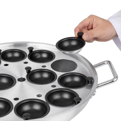 HT975 Vogue Aluminium Eierpocherset 35cm