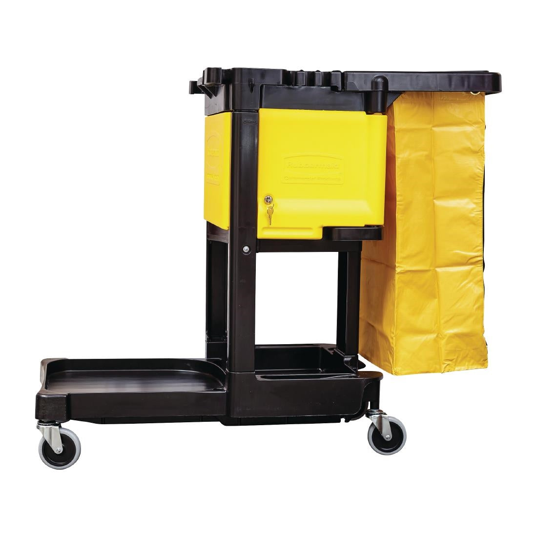 M896 Rubbermaid kist met slot voor schoonmaaktrolley L658