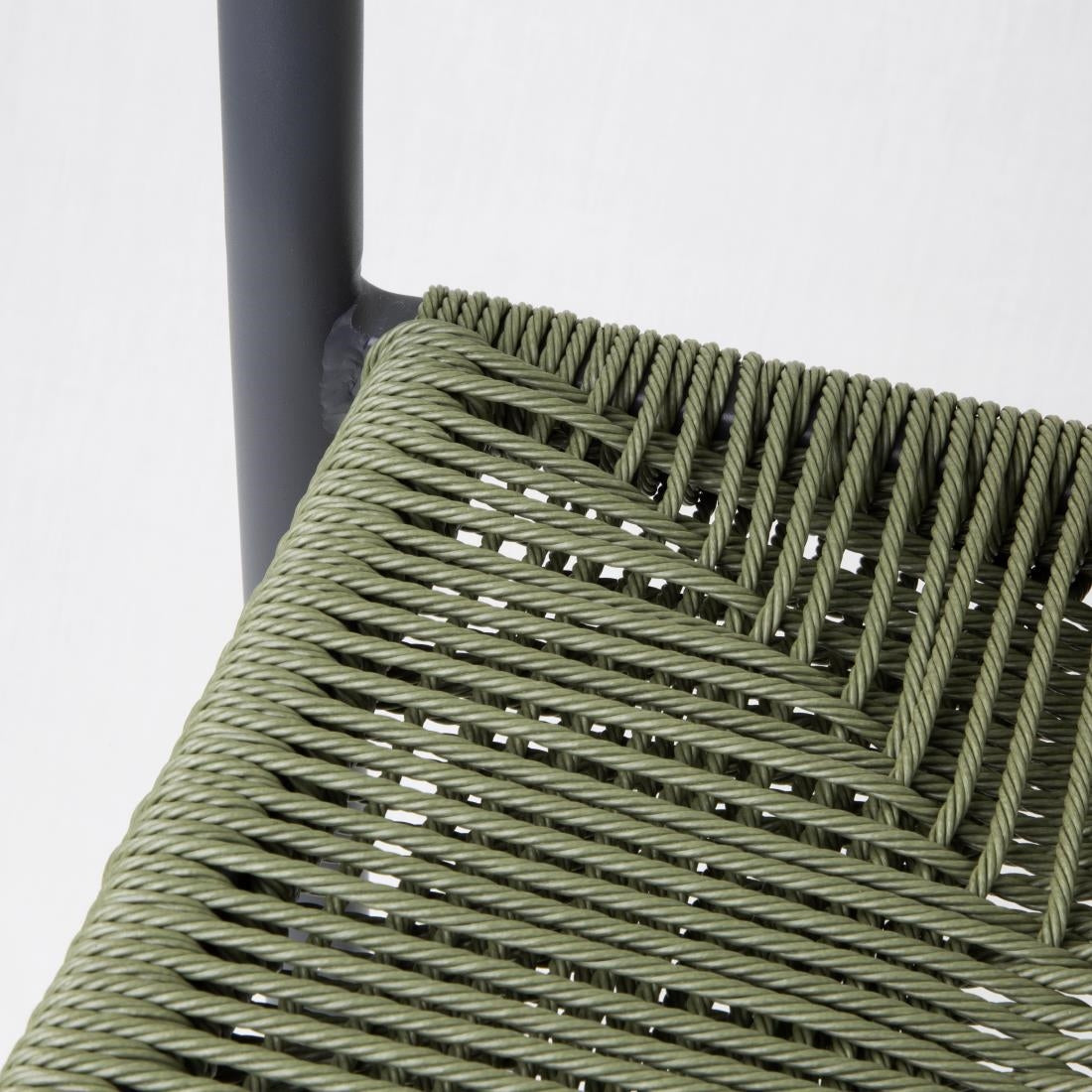 HZ595 Bolero Eden PE gevlochten rattan outdoor barkrukken groen (2 stuks)