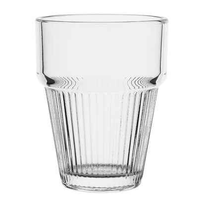 HW797 Olympia Geribbelde Stapelbare Tumblers 150ml (6 Stuks)