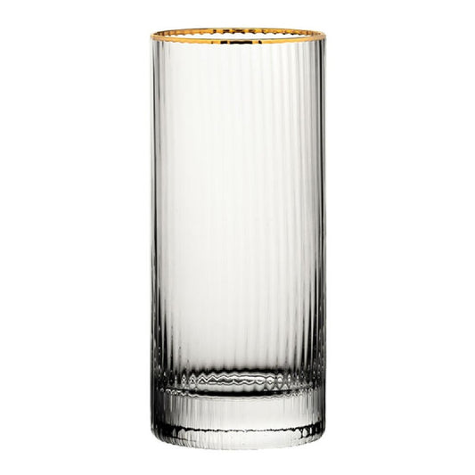 DZ443 Utopia Hayworth Hiball-Glas Met Gouden Rand, 355ml (6 stuks)
