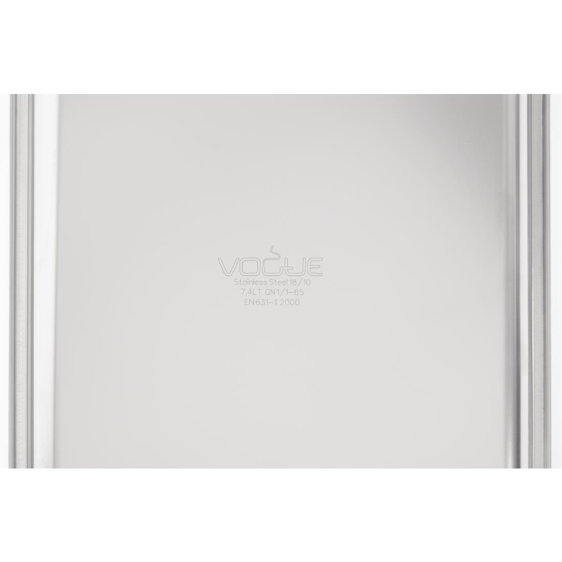 DW433 Vogue heavy-duty RVS GN 1/1 bak 65mm
