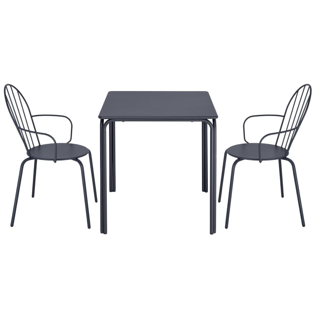 HZ358 Bolero Adeline Armstoelen Leisteenblauw (4 stuks)