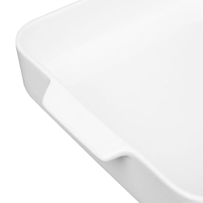 DX386 Olympia Whiteware Vierkante Braadslee 260x225X50mm (2 stuks)