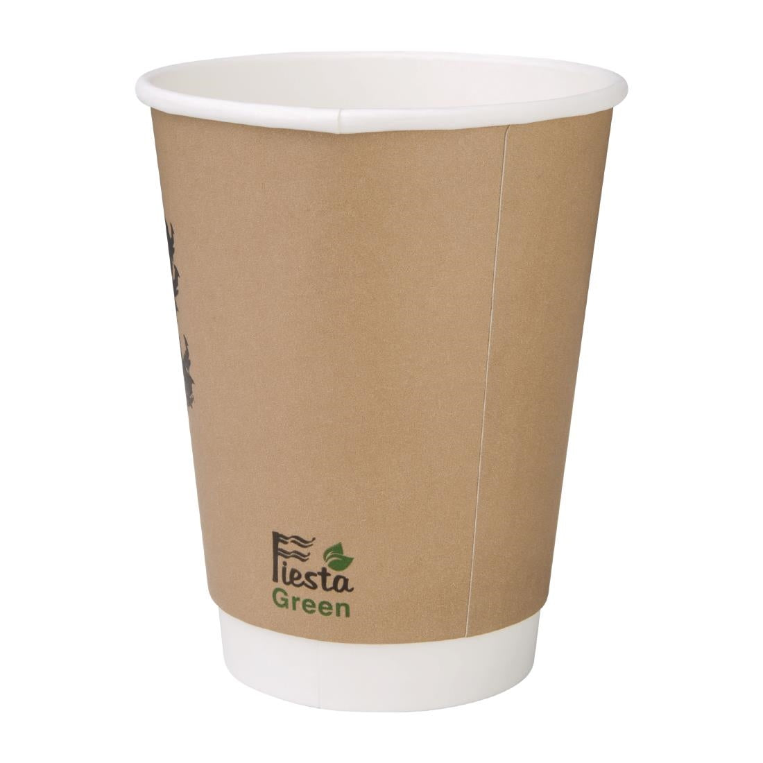 DY987 500 Fiesta Compostable composteerbare dubbelwandige koffiebekers 35,5cl (500 stuks)