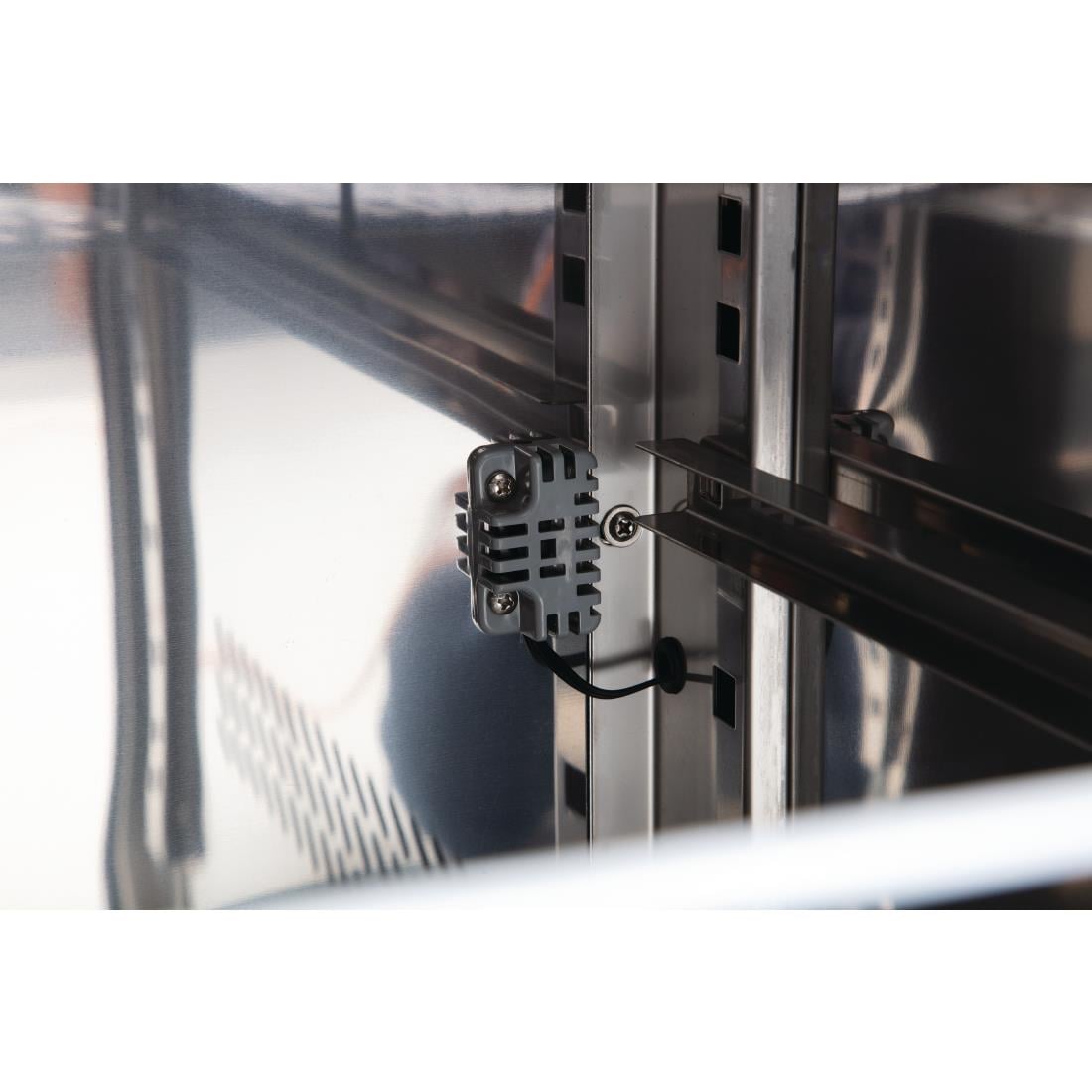 G596 Polar U-serie 2-deurs koelwerkbank 282L