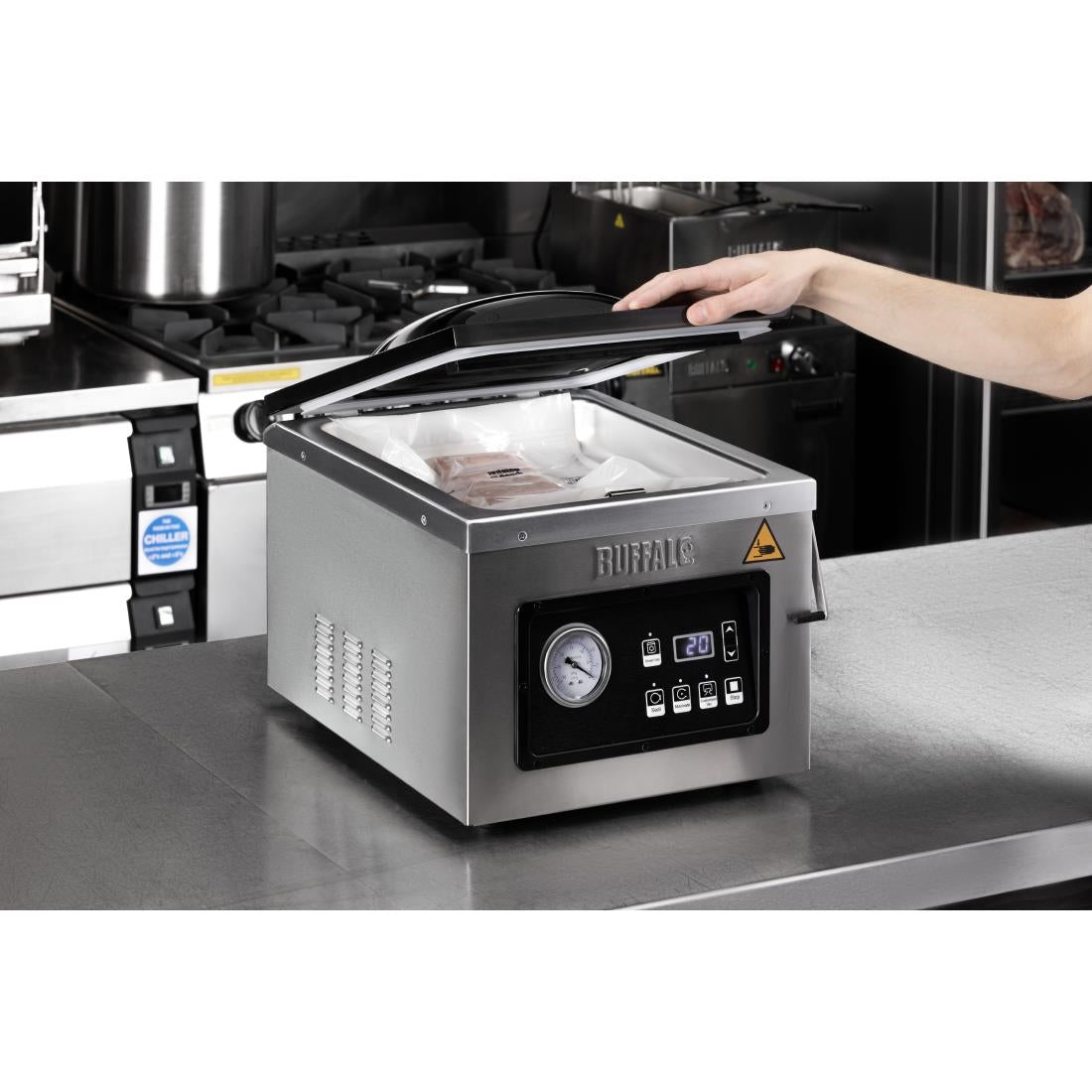 HT497 Buffalo Vacuümverpakkingsmachine met Oliepomp 9Ltr