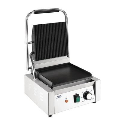 DA396 Nisbets Essentials contactgrill groef/glad 36 x 31cm 1800W