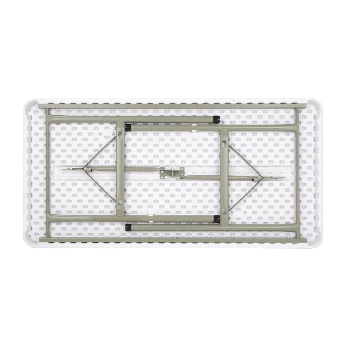 U543 Bolero rechthoekige inklapbare tafel 122cm wit